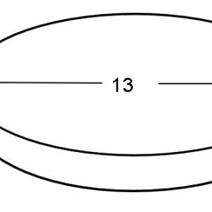 2" Height x 13" Diameter Circle HDF Density 1.8 ILD