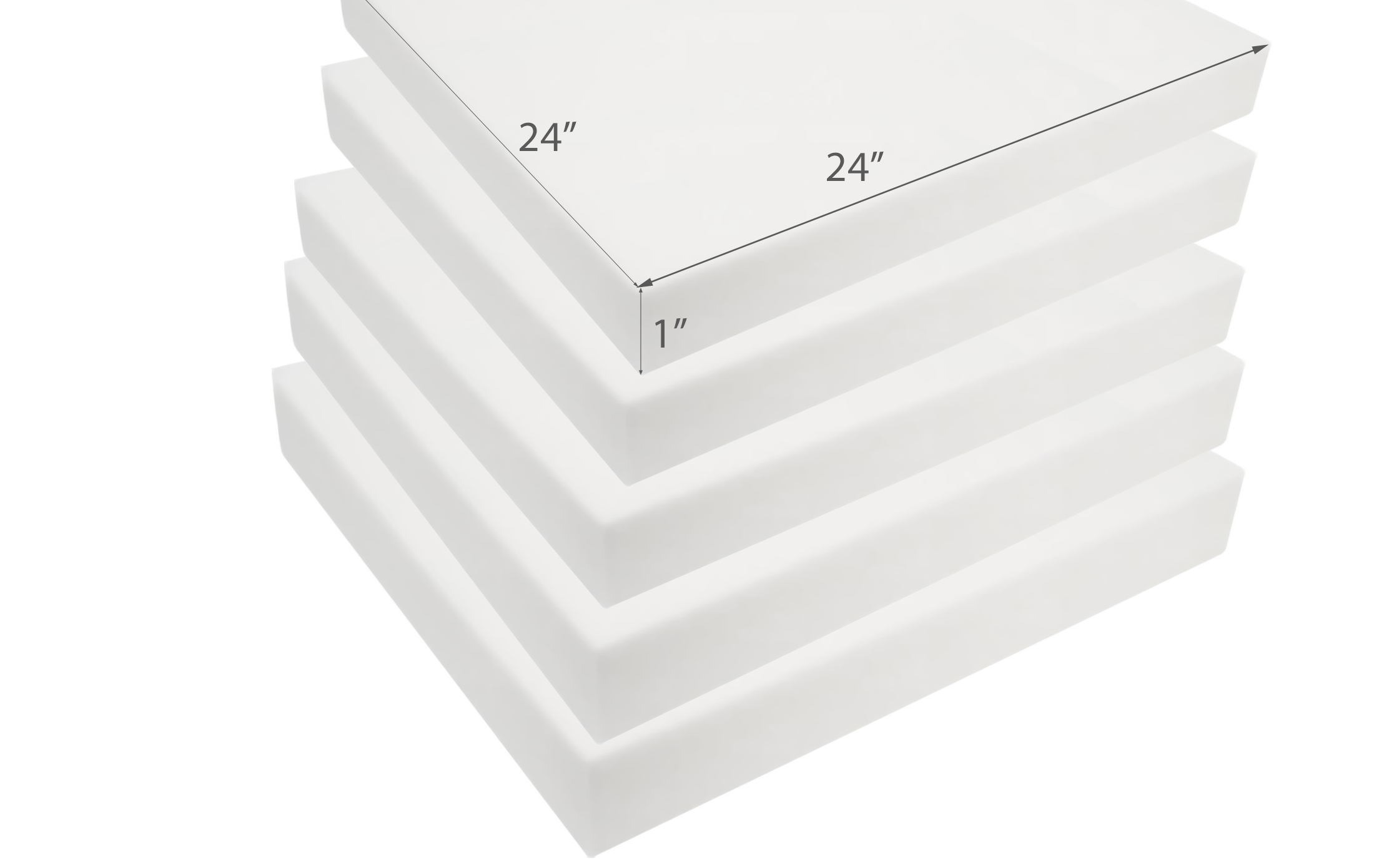 1/4 High Density 3x Bulk Foam Sheets