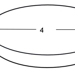 2" Height x 4" Diameter Circle HDF Density 1.8 ILD