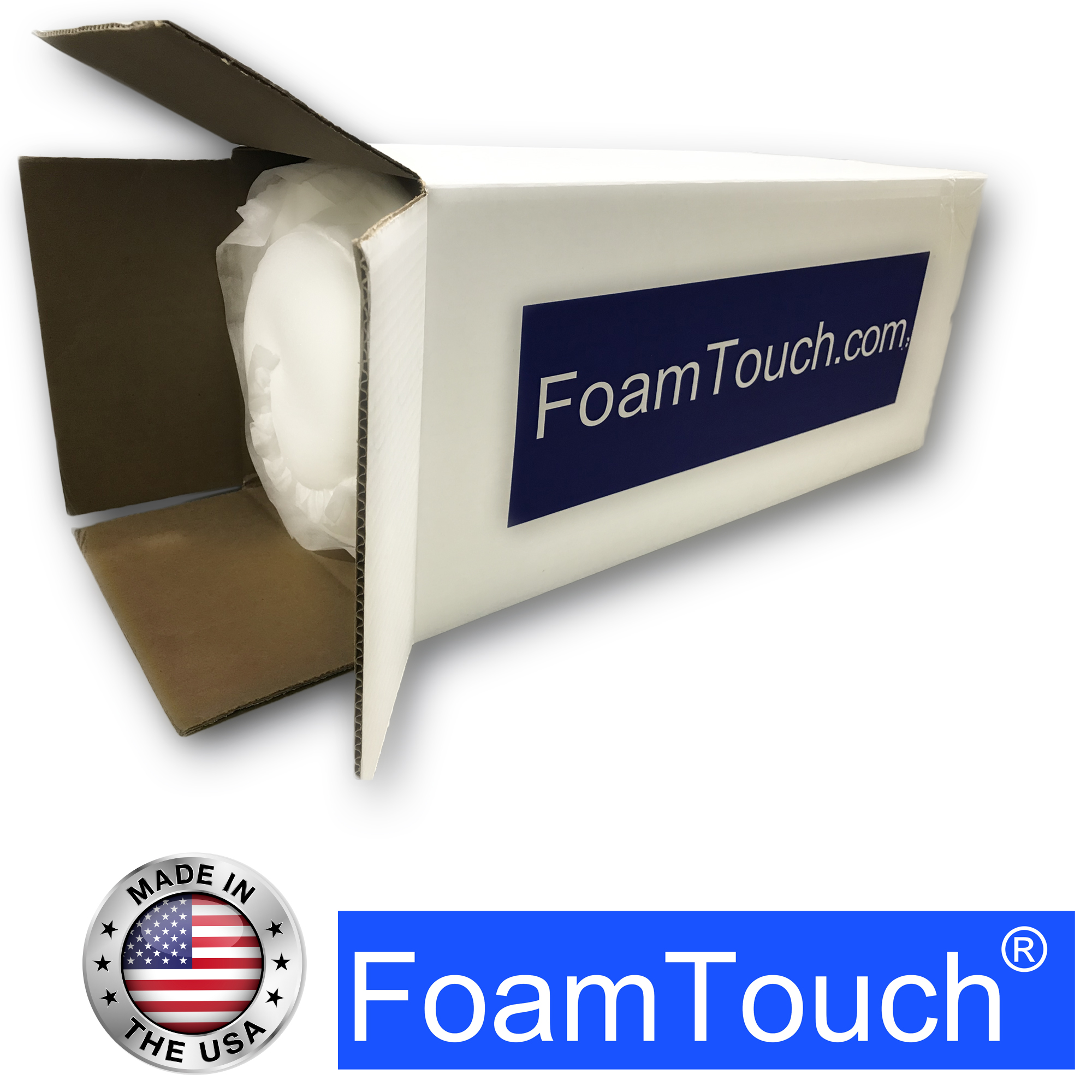 FoamTouch Upholstery Foam Cushion High Density 5'' Height x 30'' Width x  72'' Length