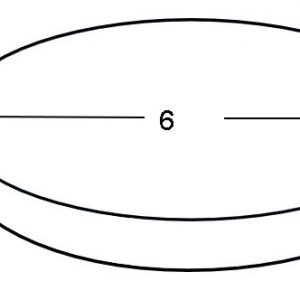 6" Height x 6" Diameter Circle HDF Density 1.8 ILD