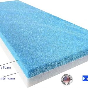 1 pc. of Cool Gel Memory Foam 2" Height x 22" Width x 77.5" Length GMF